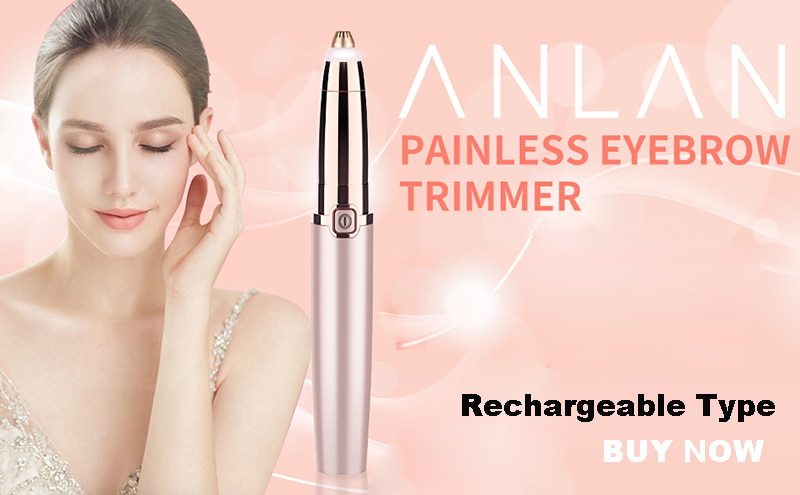 ANLAN Electric Eyebrow Trimmer Makeup Painless Eye Brow Epilator Mini Shaver Razors Portable Facial Hair Remover Women depilator ANLAN Electric Eyebrow Trimmer Makeup Painless Eye Brow Epilator Mini Shaver Razors Portable Facial Hair Remover Women depilator