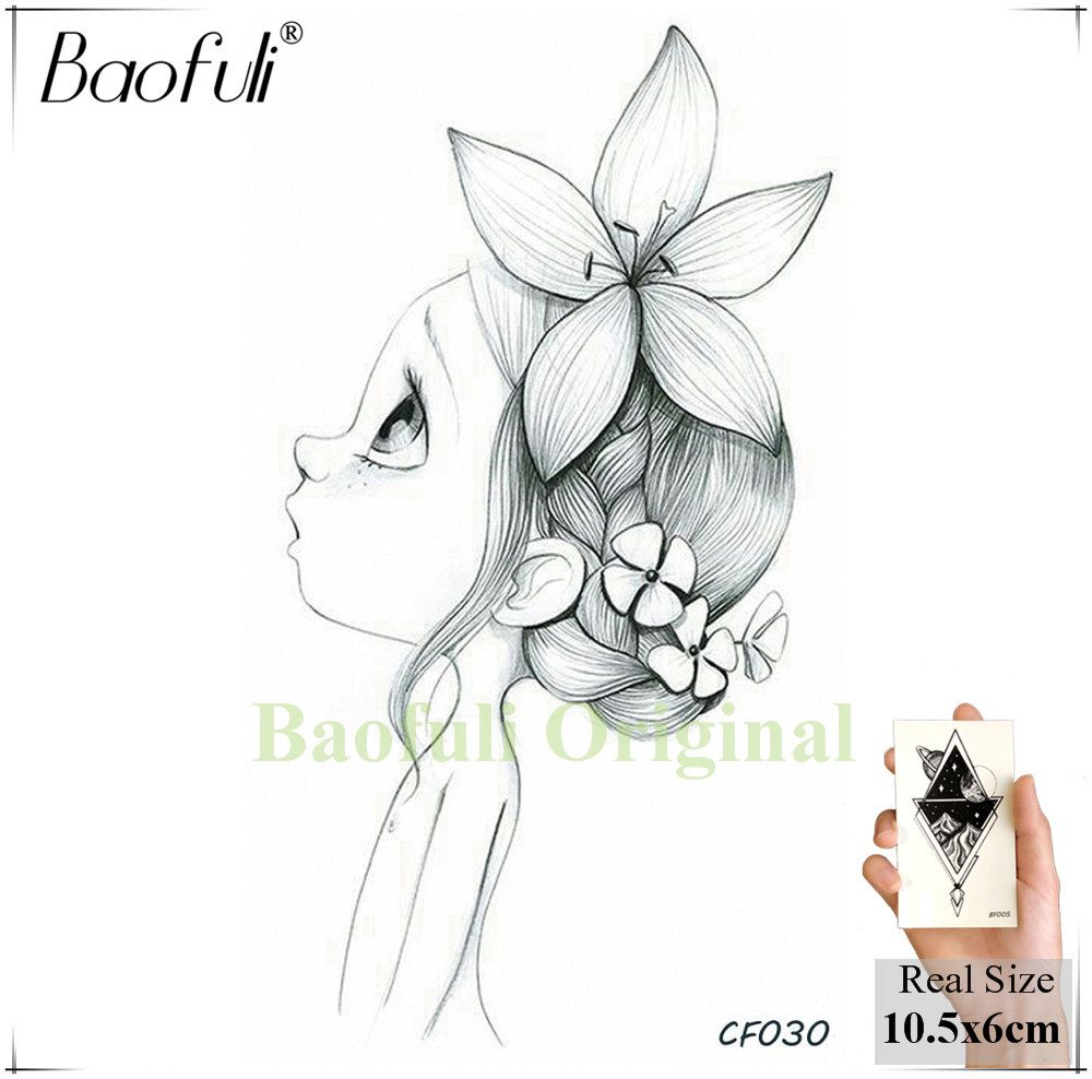 DIY Geometric Animals Fox Plant Temporary Tattoo Women Sexy Waterproof Disposable Black Tatoos Body Art Painting Tattoo Stickers DIY Geometric Animals Fox Plant Temporary Tattoo Women Sexy Waterproof Disposable Black Tatoos Body Art Painting Tattoo Stickers