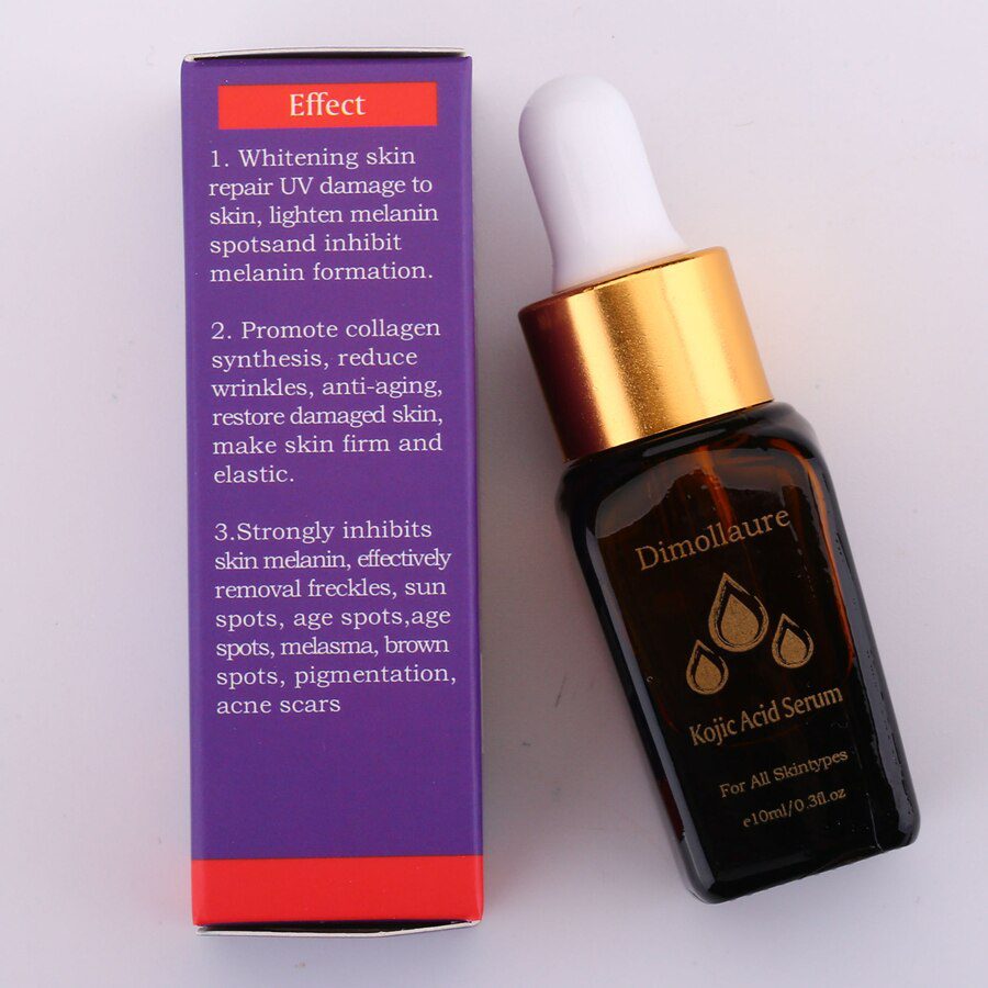 Dimollaure Strong effect whitening cream +Kojic acid serum Remove Freckle melasma pigment Melanin sunburn Acne scars brown Spot Dimollaure Strong effect whitening cream +Kojic acid serum Remove Freckle melasma pigment Melanin sunburn Acne scars brown Spot