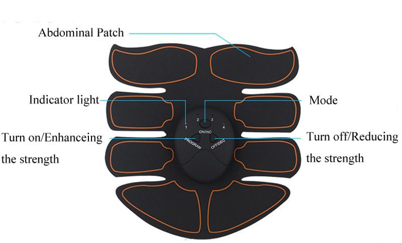 EMS Wireless Smart Muscle Stimulator Abdominal Trainer Hip Trainer Buttocks Butt Lifting Slimming Massager Body Shaping Unisex EMS Wireless Smart Muscle Stimulator Abdominal Trainer Hip Trainer Buttocks Butt Lifting Slimming Massager Body Shaping Unisex