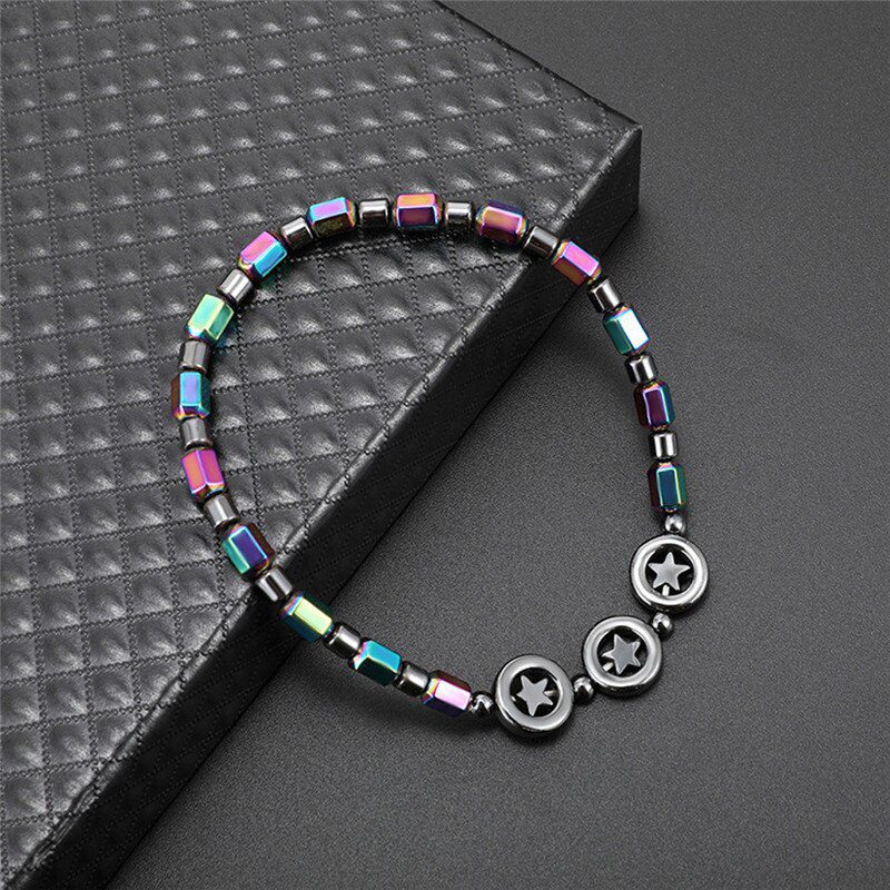 Mixed Color Weight Loss Round Stone Magnetic Therapy Bracelet Health Care Magnetic Hematite Ankle Chain For Men Women #294137 Mixed Color Weight Loss Round Stone Magnetic Therapy Bracelet Health Care Magnetic Hematite Ankle Chain For Men Women #294137