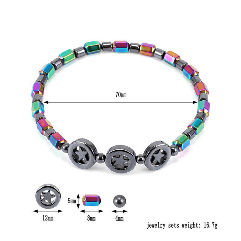Mixed Color Weight Loss Round Stone Magnetic Therapy Bracelet Health Care Magnetic Hematite Ankle Chain For Men Women #294137 Mixed Color Weight Loss Round Stone Magnetic Therapy Bracelet Health Care Magnetic Hematite Ankle Chain For Men Women #294137