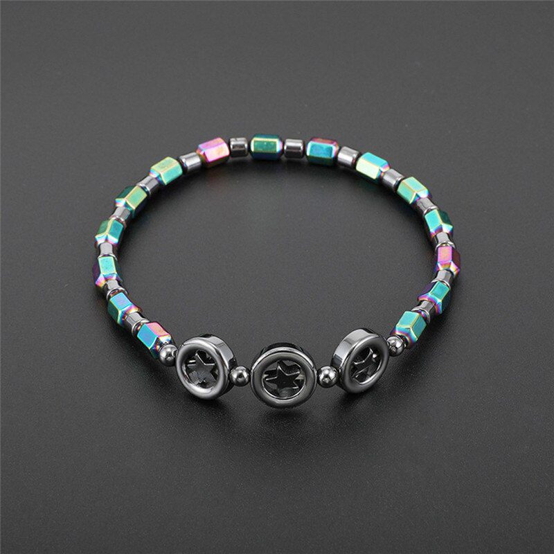 Mixed Color Weight Loss Round Stone Magnetic Therapy Bracelet Health Care Magnetic Hematite Ankle Chain For Men Women #294137 Mixed Color Weight Loss Round Stone Magnetic Therapy Bracelet Health Care Magnetic Hematite Ankle Chain For Men Women #294137