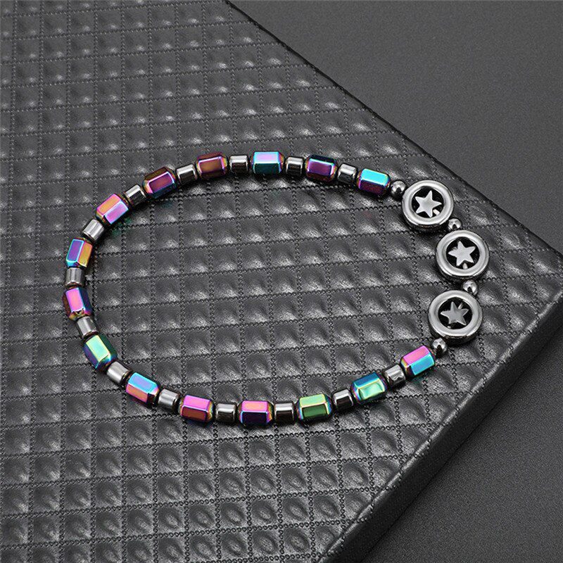 Mixed Color Weight Loss Round Stone Magnetic Therapy Bracelet Health Care Magnetic Hematite Ankle Chain For Men Women #294137 Mixed Color Weight Loss Round Stone Magnetic Therapy Bracelet Health Care Magnetic Hematite Ankle Chain For Men Women #294137