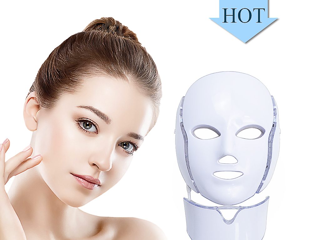 LiCheng LED Facial Mask Beauty Skin Rejuvenation Photon Light 7 Colors Mask with Neck Therapy Wrinkle Acne Tighten Skin Tool LiCheng LED Facial Mask Beauty Skin Rejuvenation Photon Light 7 Colors Mask with Neck Therapy Wrinkle Acne Tighten Skin Tool
