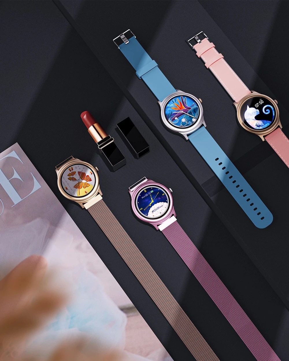 BlitzWolf BW-AH1 Waterproof Smart Watch Women Lovely Bracelet Heart Rate Monitor Sleep Monitoring Smartwatch Connect IOS Android BlitzWolf BW-AH1 Waterproof Smart Watch Women Lovely Bracelet Heart Rate Monitor Sleep Monitoring Smartwatch Connect IOS Android