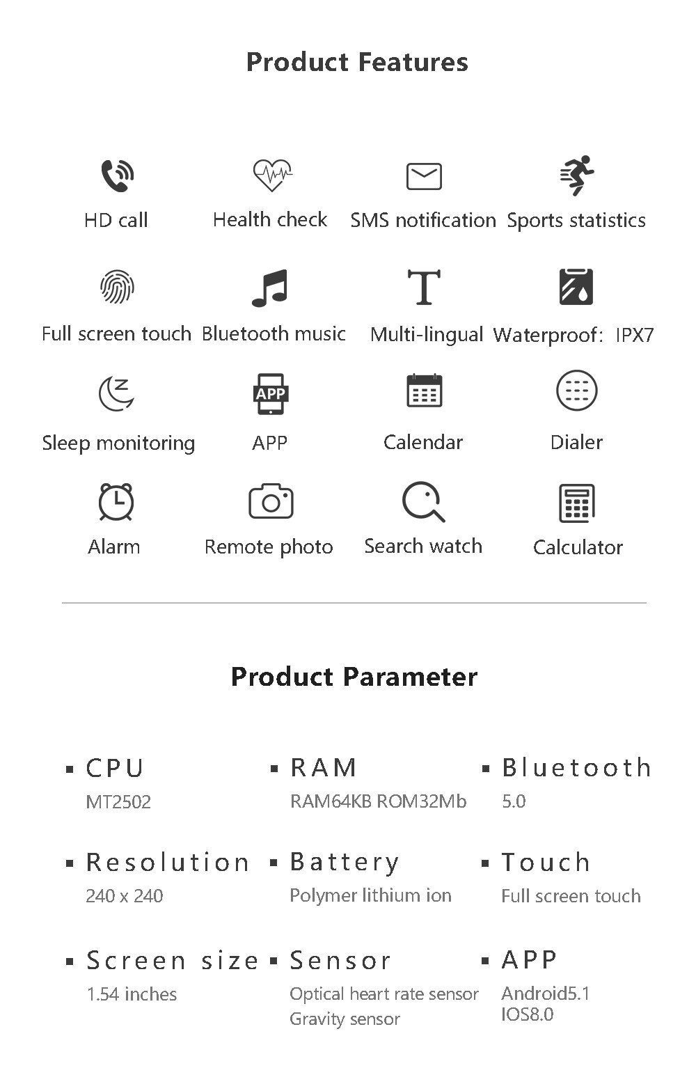 Full Touch Smart watch Men Women Custom Dials Smartwatch Heart Rate Fitness Tracker Music Control Sport Watches For Android IOS Full Touch Smart watch Men Women Custom Dials Smartwatch Heart Rate Fitness Tracker Music Control Sport Watches For Android IOS