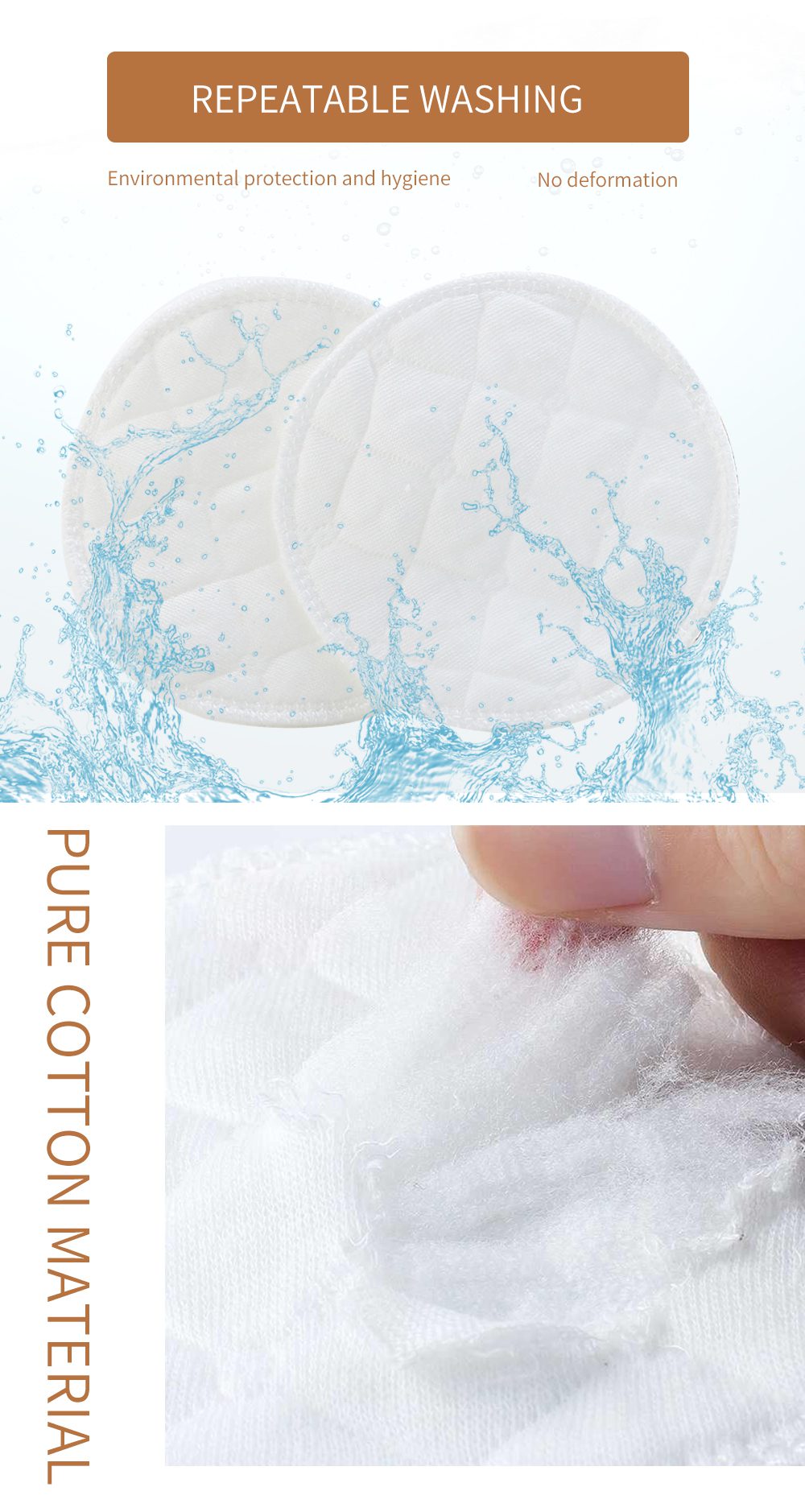 10pcs Reusable Cotton Pads Washable Makeup Remover Pad Soft Face Skin Cleaner Facial Cleaning Beauty Tool for Women Breast Pads 10pcs Reusable Cotton Pads Washable Makeup Remover Pad Soft Face Skin Cleaner Facial Cleaning Beauty Tool for Women Breast Pads