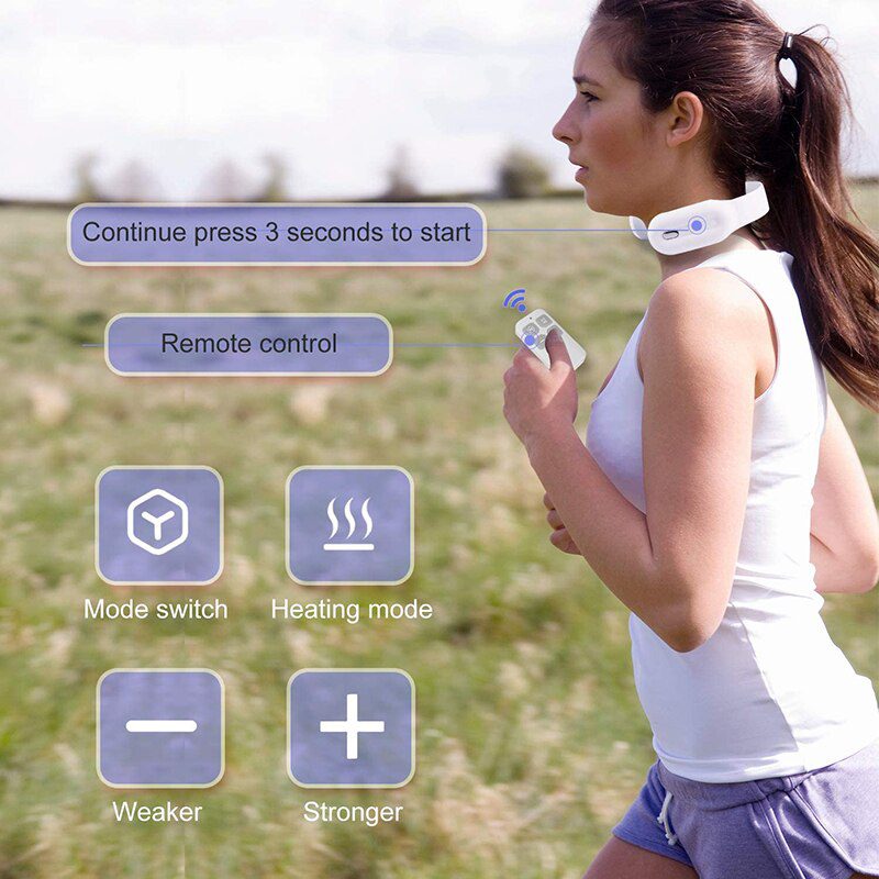New Remote Smart Neck Shoulder EMS Muscle Massager Trainer Relaxation Electric Pain Relief ToolCervical Vertebra Physiotherapy New Remote Smart Neck Shoulder EMS Muscle Massager Trainer Relaxation Electric Pain Relief ToolCervical Vertebra Physiotherapy