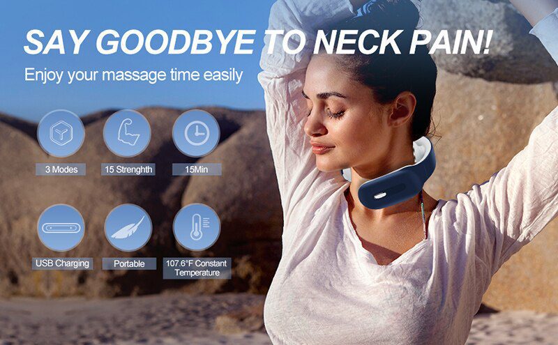 New Remote Smart Neck Shoulder EMS Muscle Massager Trainer Relaxation Electric Pain Relief ToolCervical Vertebra Physiotherapy New Remote Smart Neck Shoulder EMS Muscle Massager Trainer Relaxation Electric Pain Relief ToolCervical Vertebra Physiotherapy