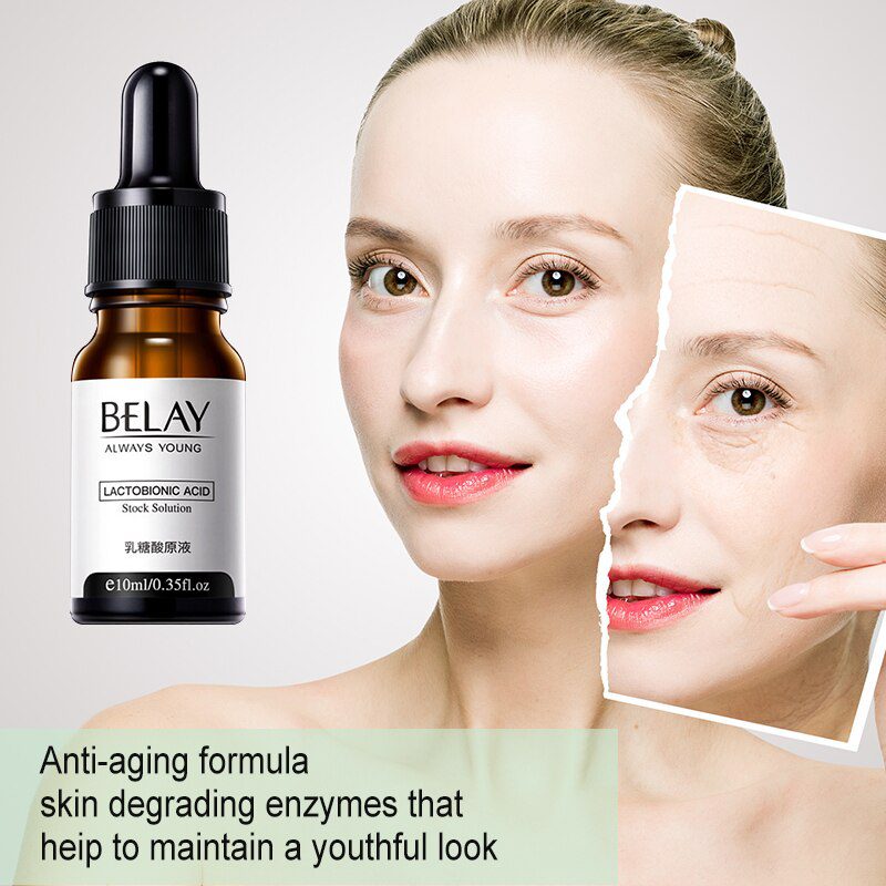 Lactobionic Acid Face Serum Anti-Aging Wrinkles Essence Exfoliating Shrink Pores Anti-Oxidation Lift Firming Remove Fine Lines Lactobionic Acid Face Serum Anti-Aging Wrinkles Essence Exfoliating Shrink Pores Anti-Oxidation Lift Firming Remove Fine Lines