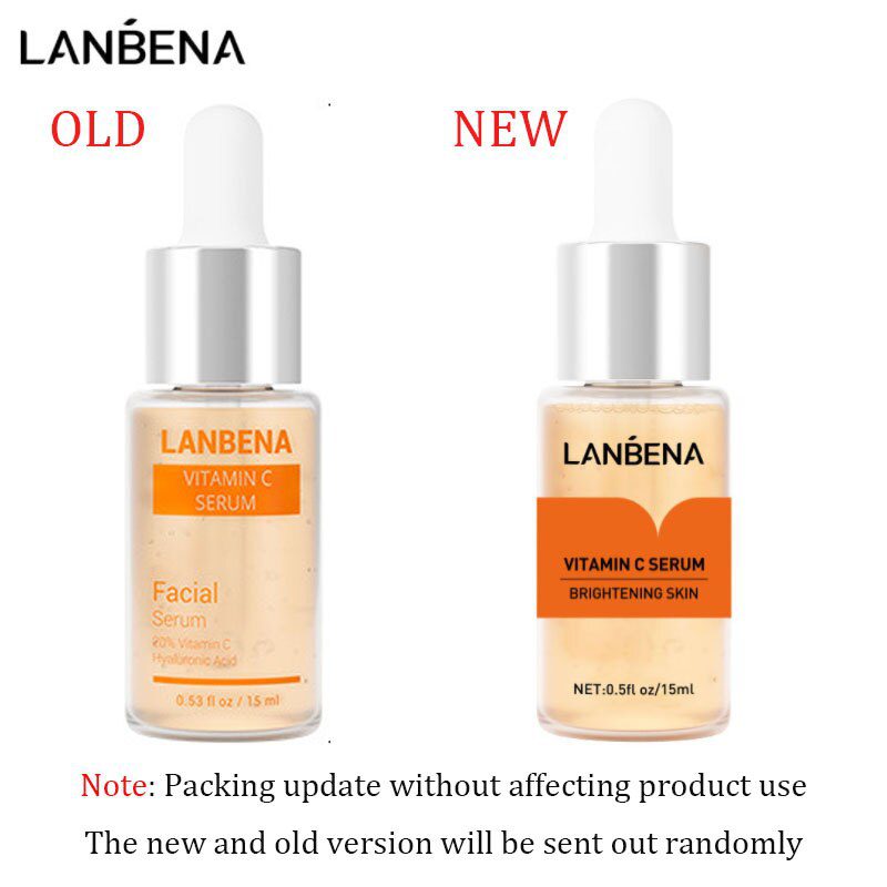 LANBENA Vitamin C Whitening Face Serum Lighten Spots Brightening Facial Skin Essence Fade Dark Spots Remove Freckle Speckle Care LANBENA Vitamin C Whitening Face Serum Lighten Spots Brightening Facial Skin Essence Fade Dark Spots Remove Freckle Speckle Care
