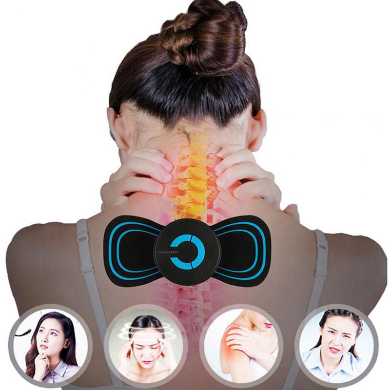 Portable Neck Massager Mini Electric Convenient Intelligent Cervical Massage Stickers Meridian Muscle Relief Pain Portable Neck Massager Mini Electric Convenient Intelligent Cervical Massage Stickers Meridian Muscle Relief Pain