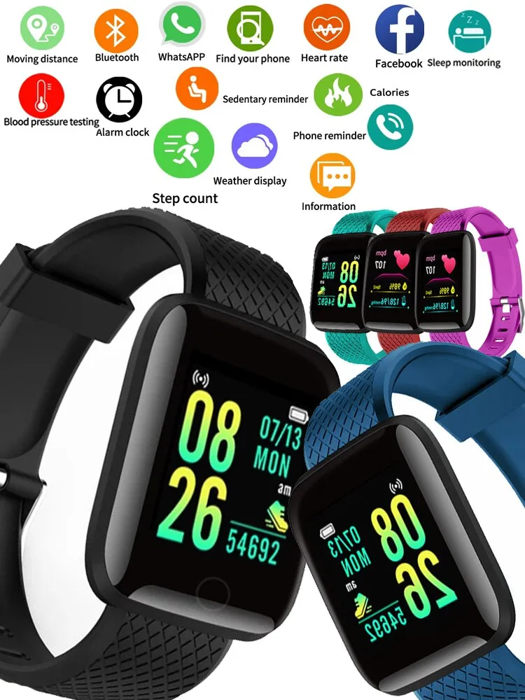 116plu Real Stepcount Smart Watch Multi Function Step Connected Smart Watch For Men And Women Suitable For And Android 116plu Real Stepcount Smart Watch Multi Function Step Connected Smart Watch For Men And Women Suitable For And Android