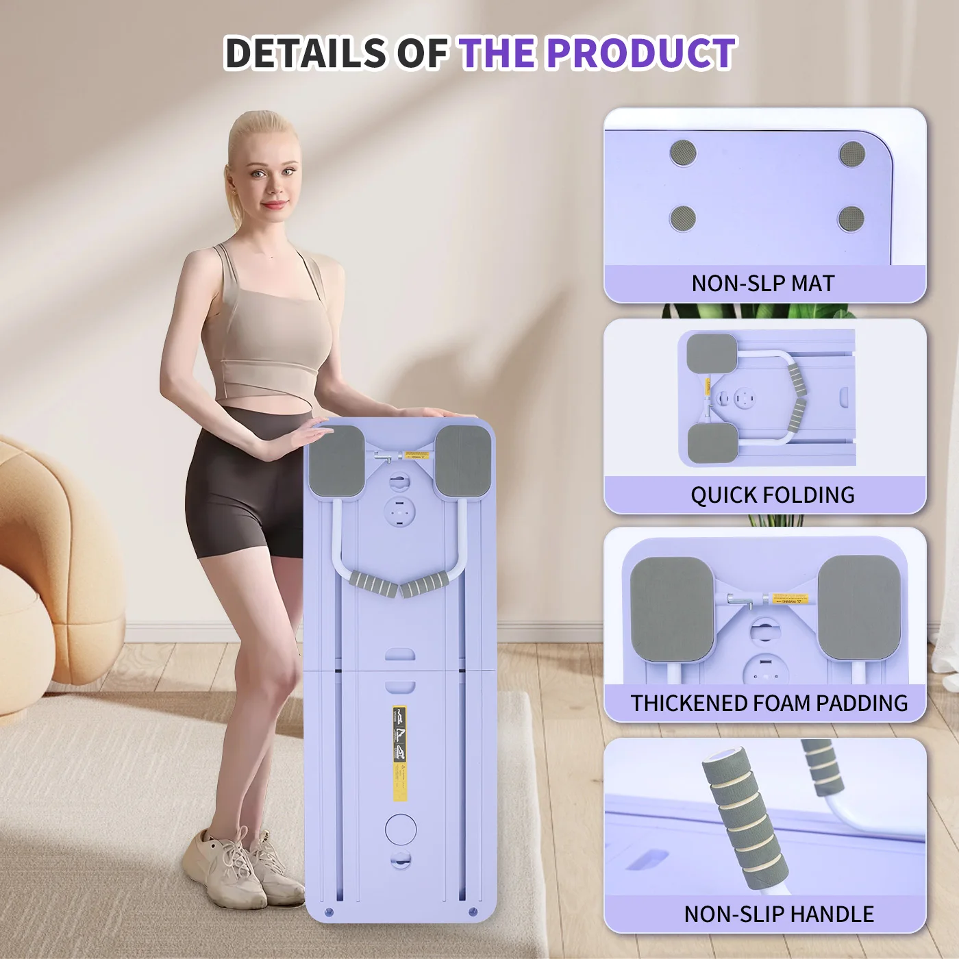 Ab Board Foldable Exercise Pilates Board Push Up Multi-Functional Fitness Equipment Workout Full-Body Core Training for Home Ab Board Foldable Exercise Pilates Board Push Up Multi-Functional Fitness Equipment Workout Full-Body Core Training for Home