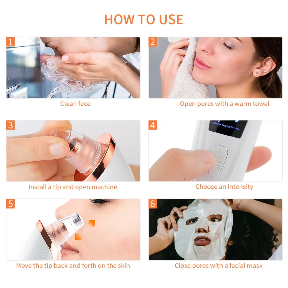 Vacuum Nose Blackhead Remover Face Cleansing Beauty Machine Facial Suction Cleaner Pimple Dead Skin Remover Extractor Skin Care Vacuum Nose Blackhead Remover Face Cleansing Beauty Machine Facial Suction Cleaner Pimple Dead Skin Remover Extractor Skin Care