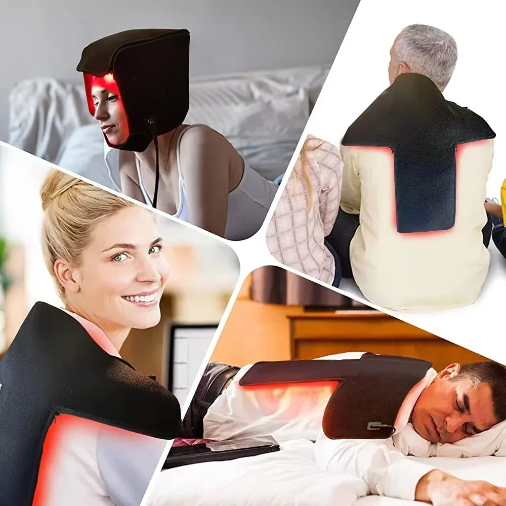 LED Red Light Therapy Hat For Hair Growth 215 Bead Lights Anti Hair Loss LED 650nm Light Treatment Laser Helmet For Hair Growth